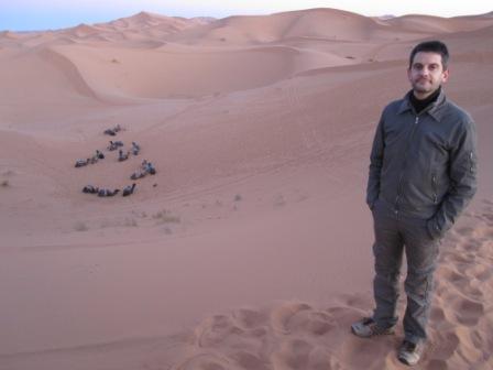 Next to the Algerian border line